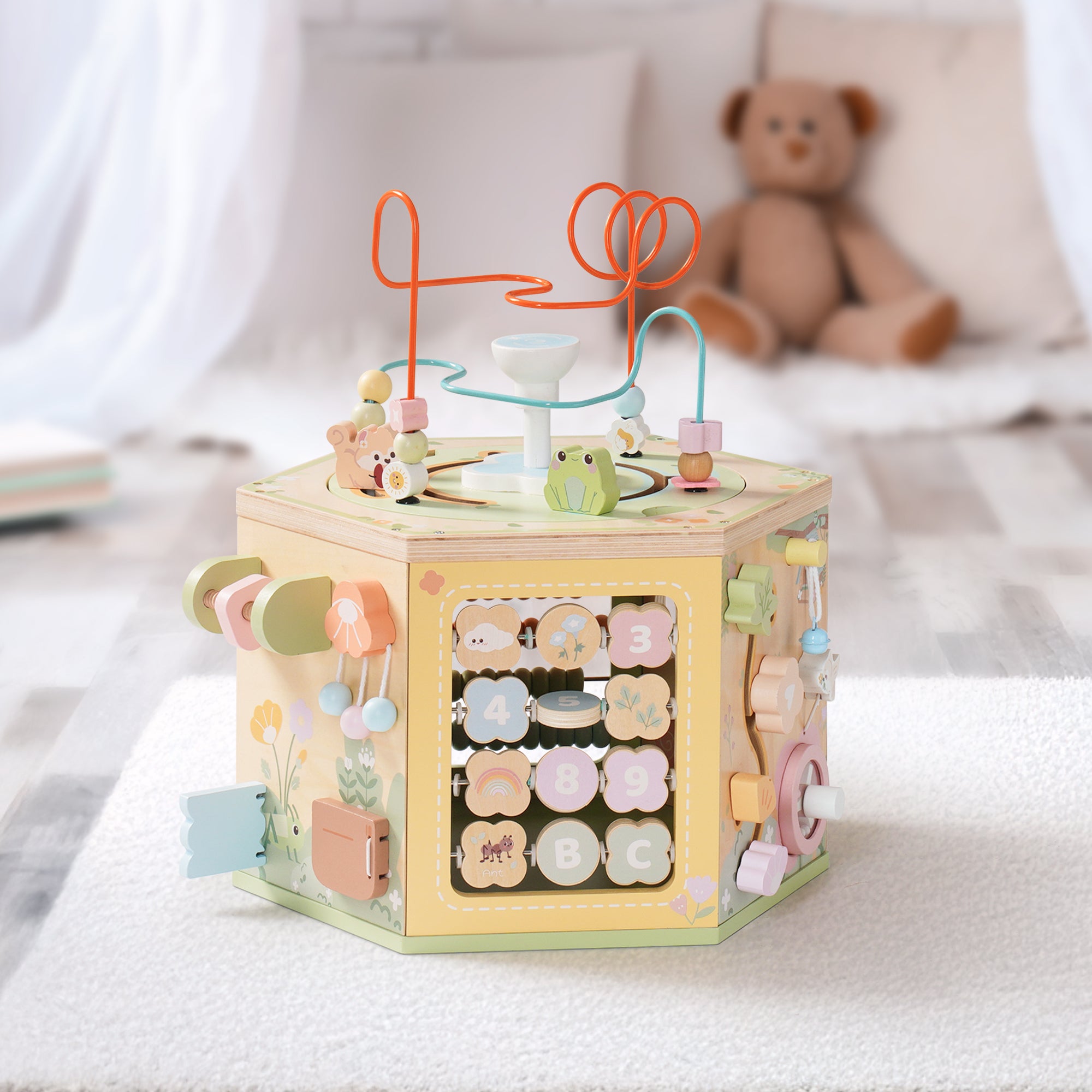 13-in-1 Wooden Activity Cube