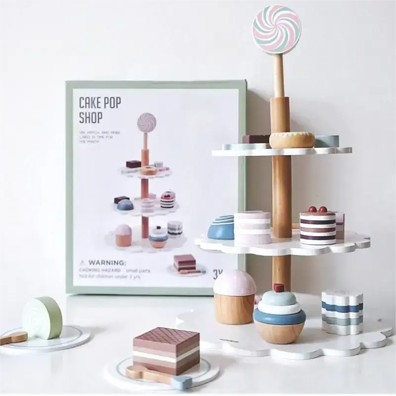 Wooden Dessert & Afternoon Tea Toy Set - Lunamoa