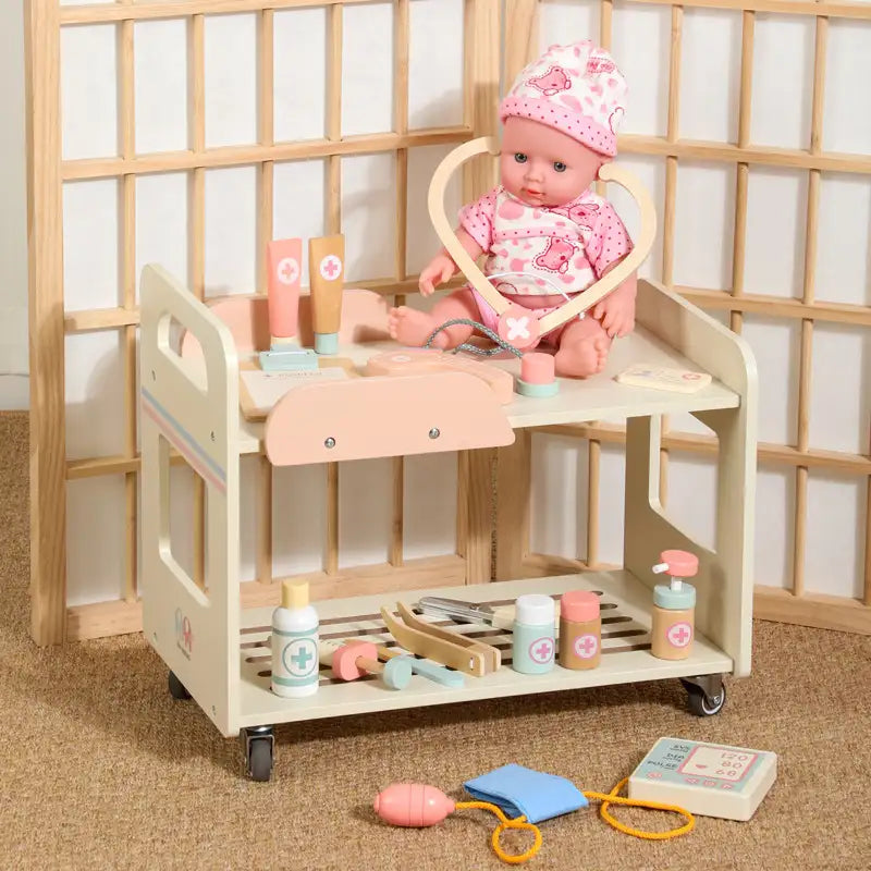 Wooden Doctor Pretend Play Set