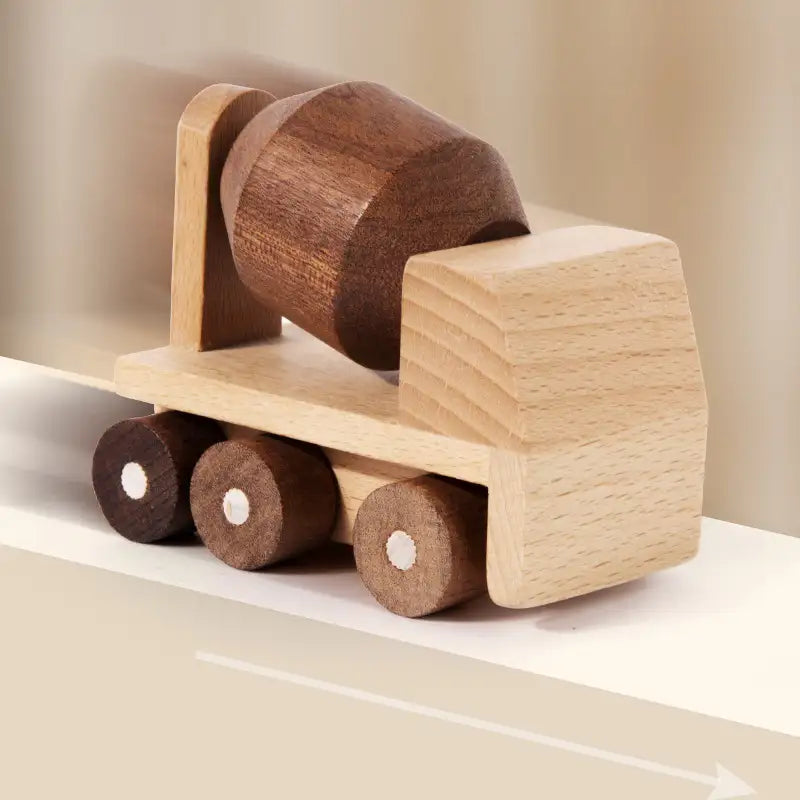 Wooden Construction Vehicle Toy for Kids - Lunamoa