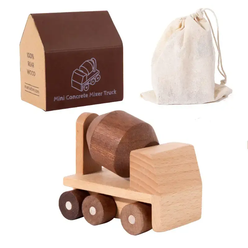 Wooden Construction Vehicle Toy for Kids - Lunamoa