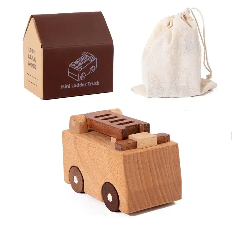 Wooden Construction Vehicle Toy for Kids - Lunamoa