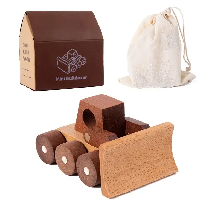 Wooden Construction Vehicle Toy for Kids - Lunamoa