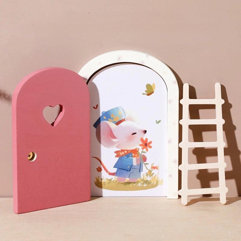 Porte de fée en bois