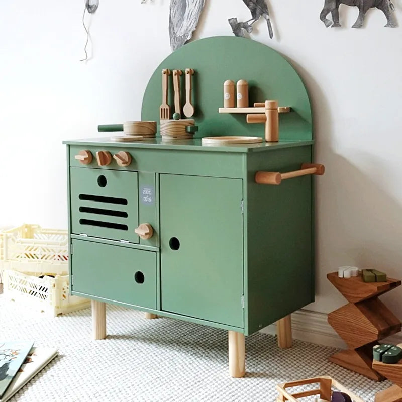 Wooden Kids Kitchen Playset