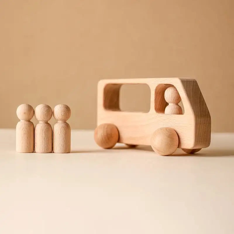 Ensemble de voitures en bois pour tout-petits