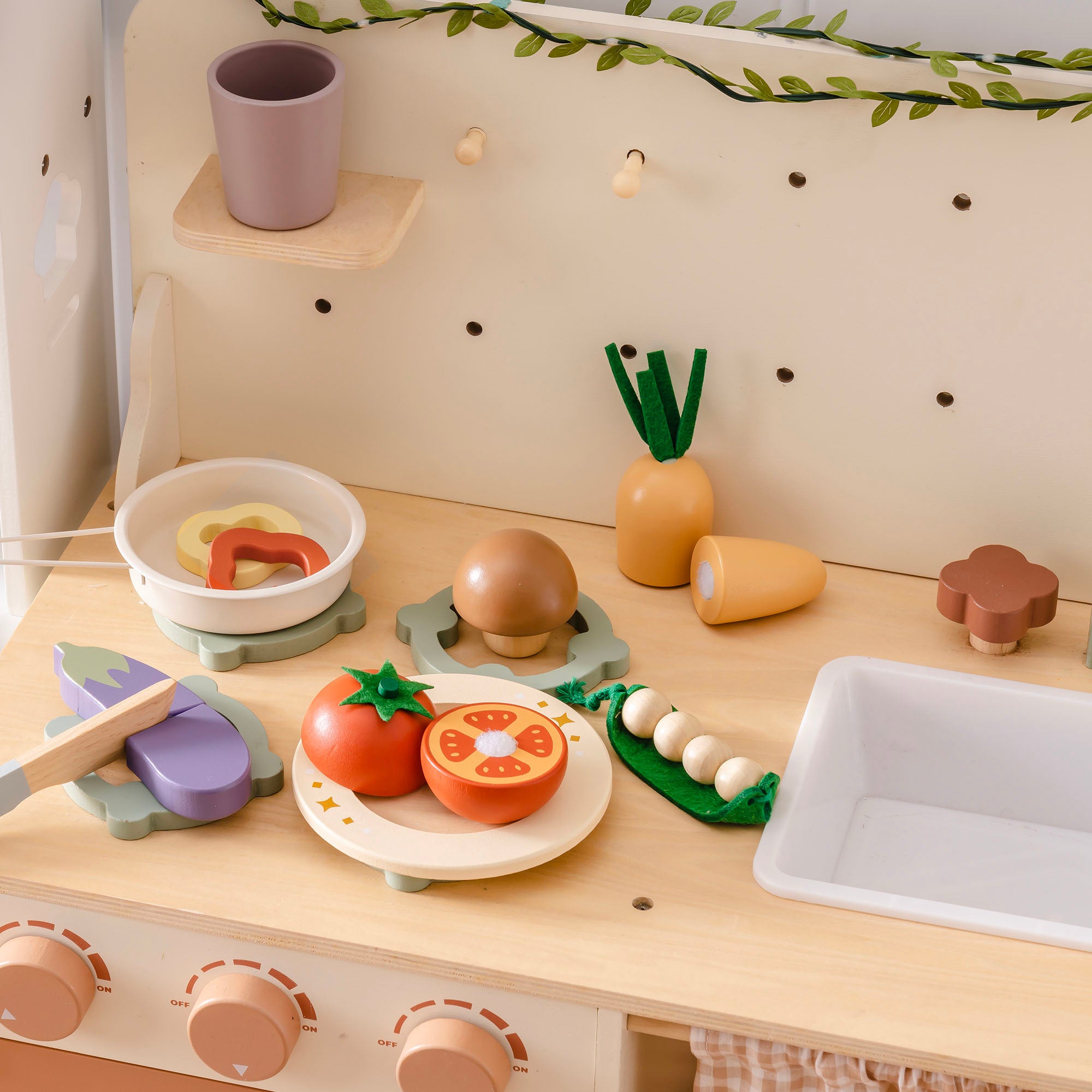 Wooden Play Food Set