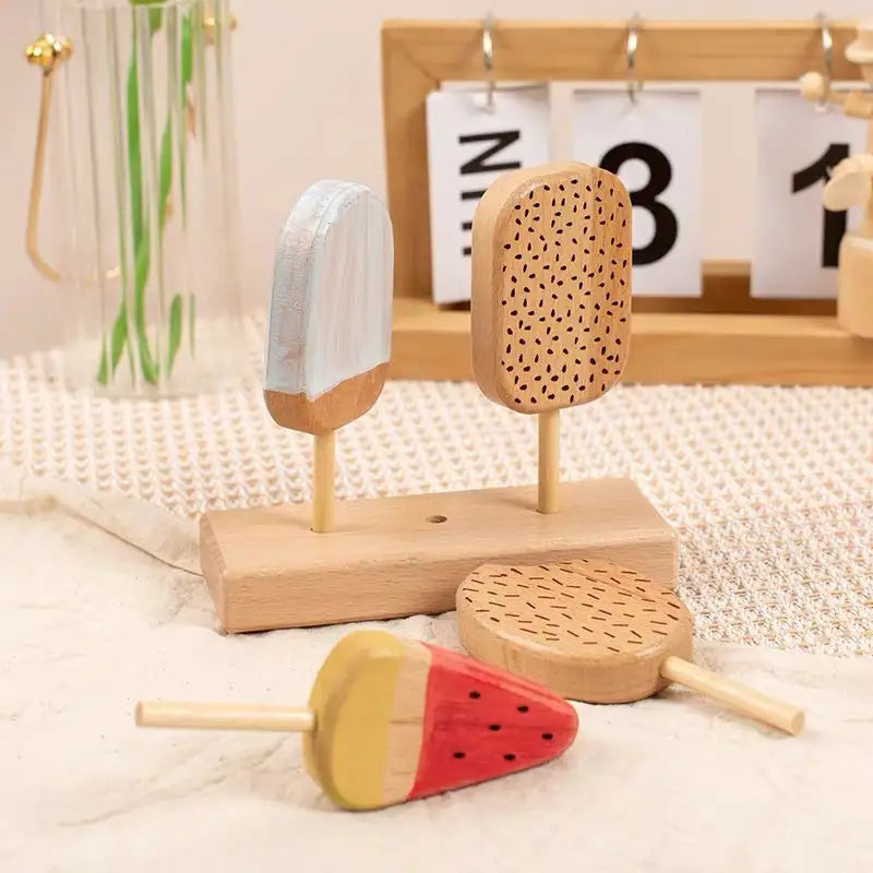 Natural Wooden Play Food Set