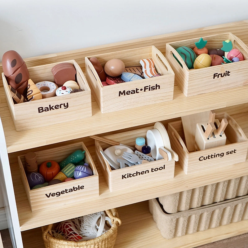 Wooden Play Food Kitchen Set