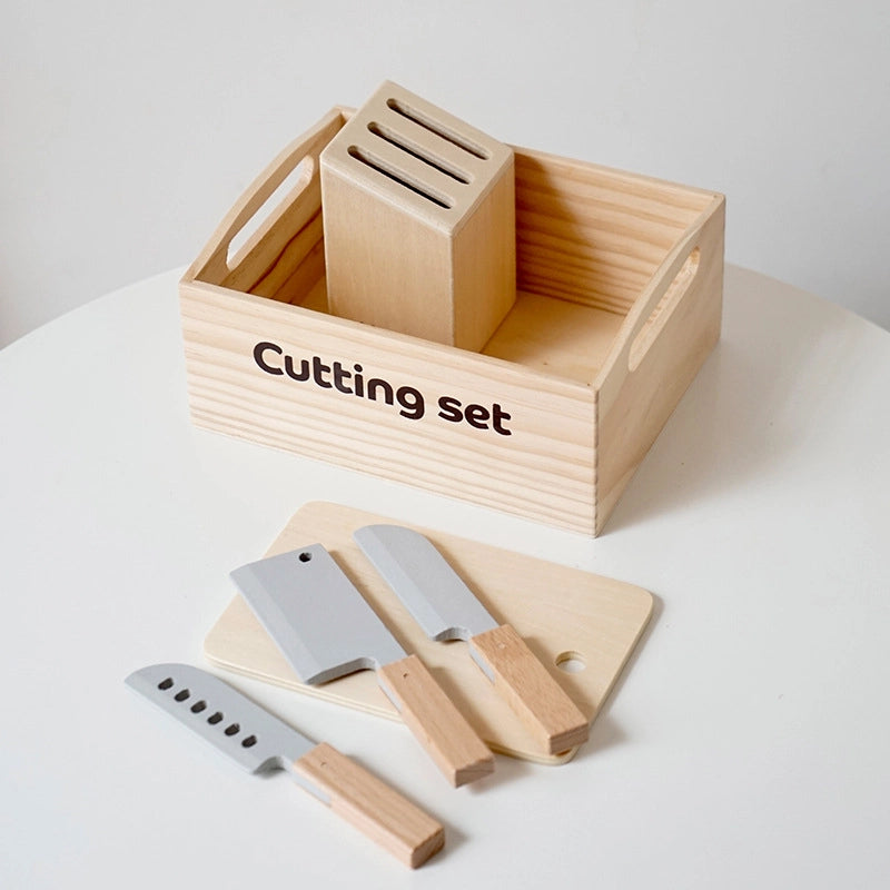 Wooden Play Food Kitchen Set