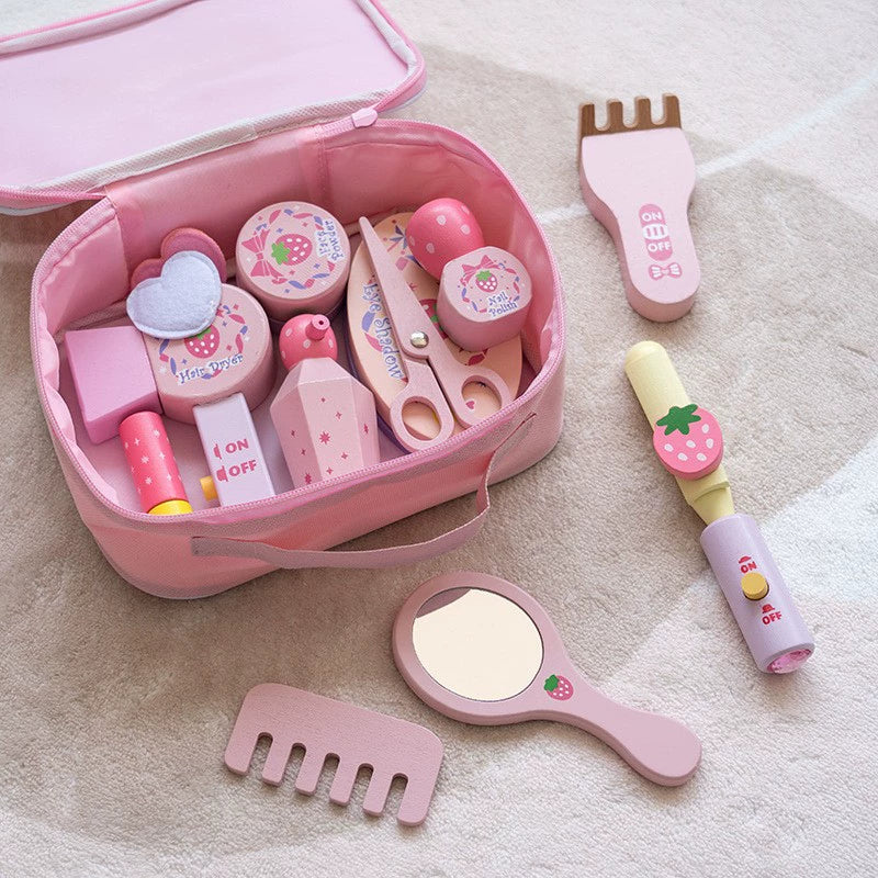 Wooden Hairdressing & Makeup Pretend Play Set