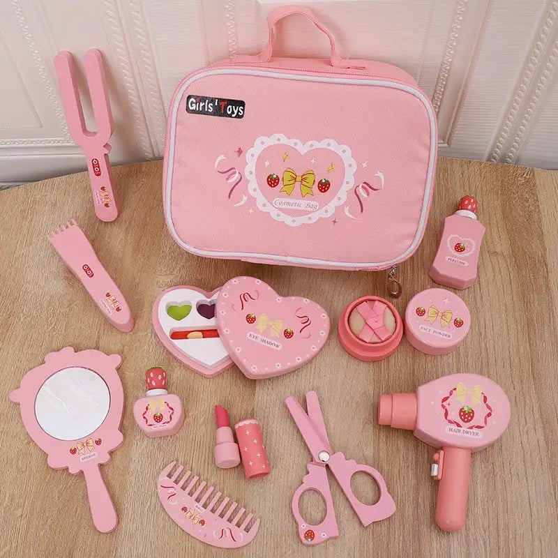 Wooden Hairdressing & Makeup Pretend Play Set