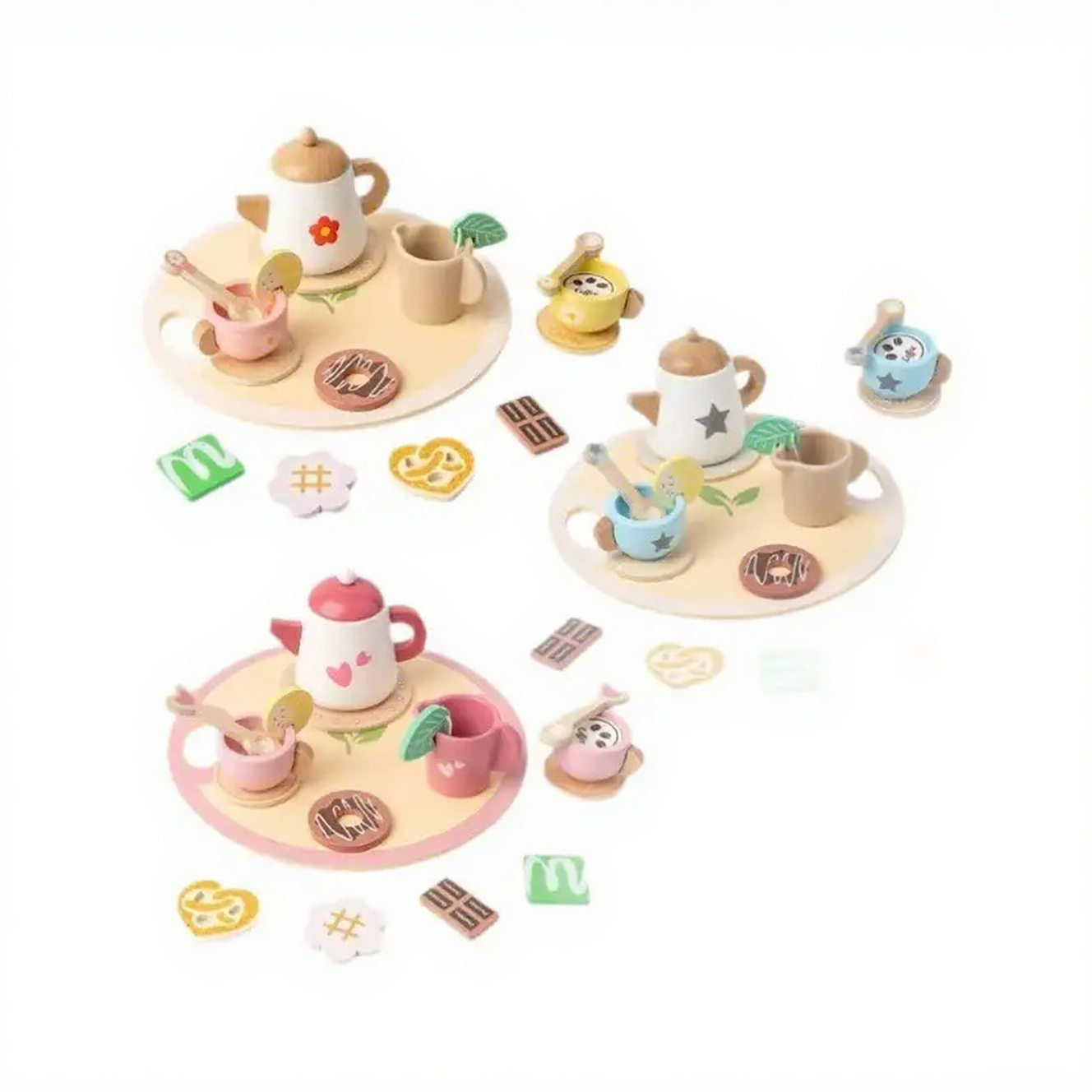 Holzspielzeug für Kinder, Nachmittagstee-Set