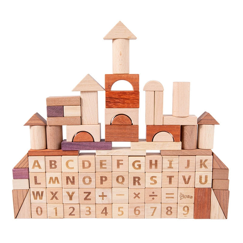 Holzbaustein-Set für Kleinkinder