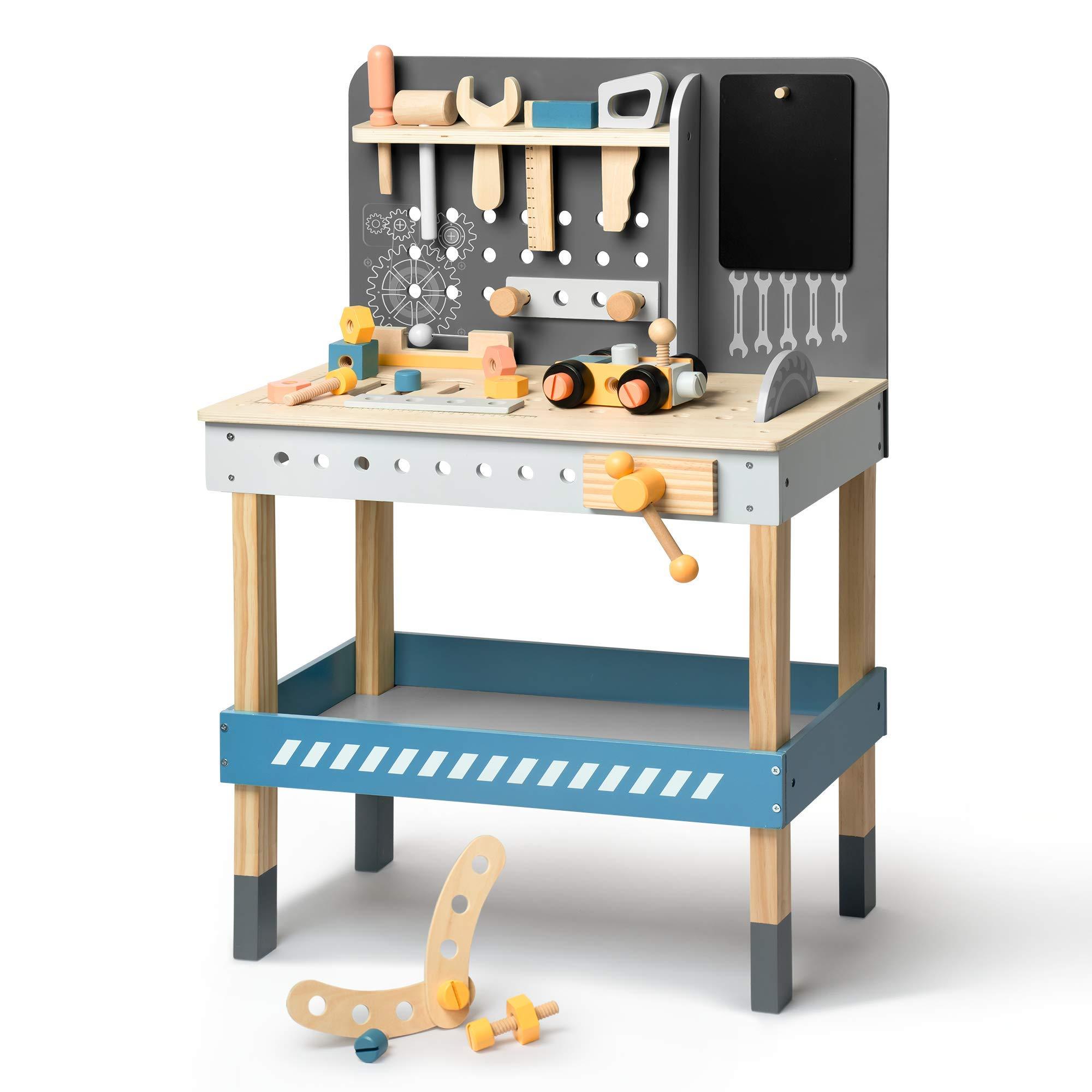 Wooden Tool Bench for Toddler Boys