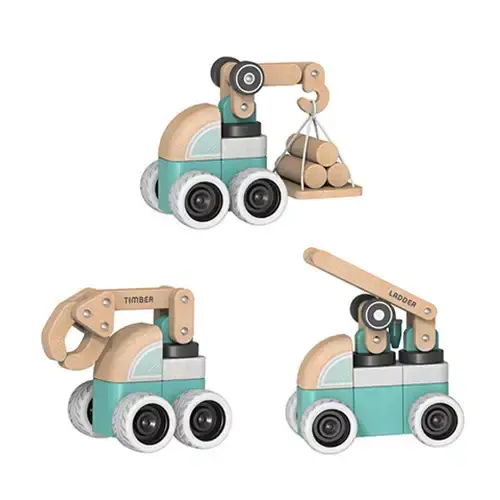 Voitures en bois pour les tout-petits